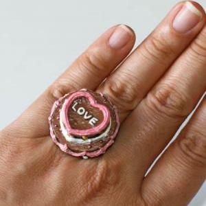 Kawaii Cute Japanese Ring - A Love Cake