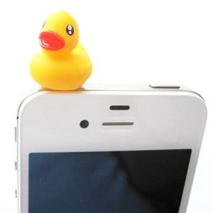 Kawaii Rubber Duck Iphone Earphone Plug/dust Plug..