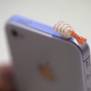 Kawaii Ebi (shrimp) Sushi Iphone Earphone..