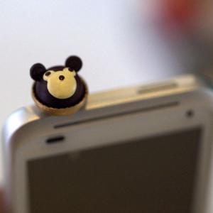 Kawaii Brown Bear Iphone Earphone Plug/dust Plug -..