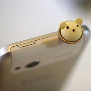 Kawaii White Bear Iphone Earphone Plug/dust Plug -..