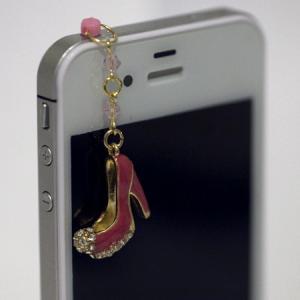 Elegant Diamond High Heel Fancy Pink Pump Iphone..