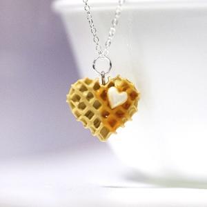 Kawaii Cute Miniature Food Necklaces - Waffle In..