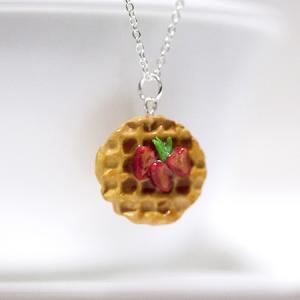 Kawaii Cute Miniature Food Necklaces - Strawberry..