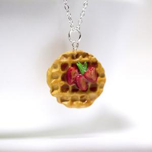 Kawaii Cute Miniature Food Necklaces - Strawberry..